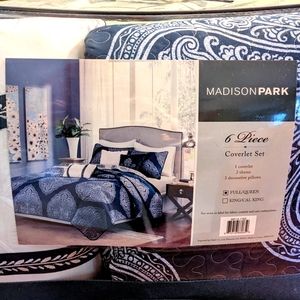 Madison Park 6-Piece Coverlet Set Full/Queen